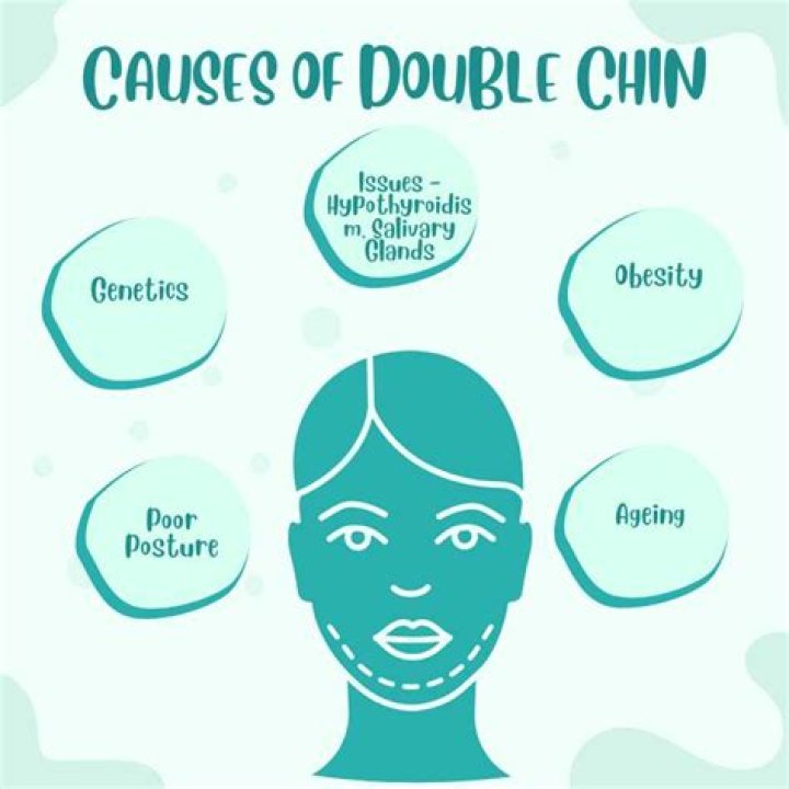 What are the causes of double chin?