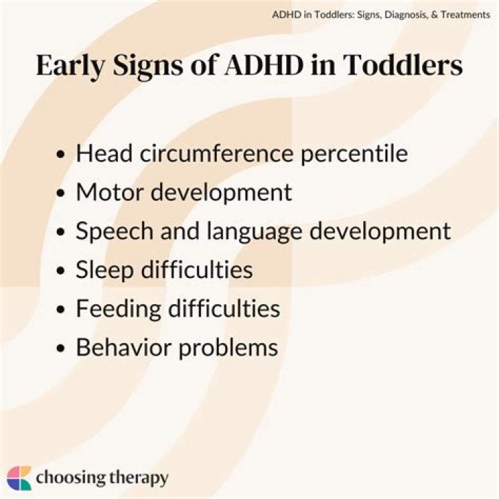 What are the early signs of ADHD in toddlers?