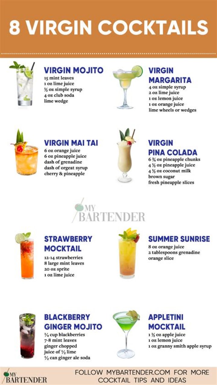 What are virgin drinks made of?