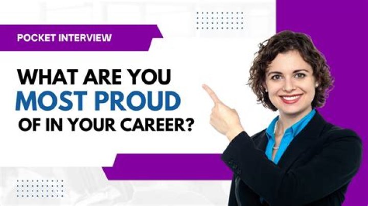 What are you most proud of as a professional?