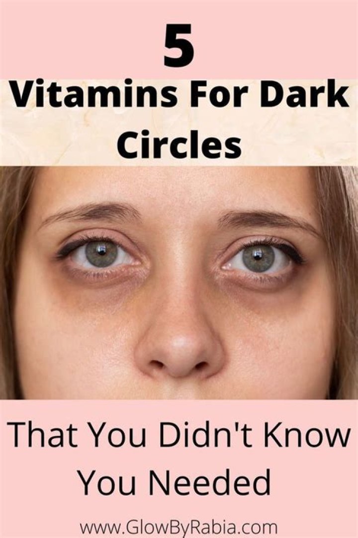 What can I eat to get rid of dark circles?