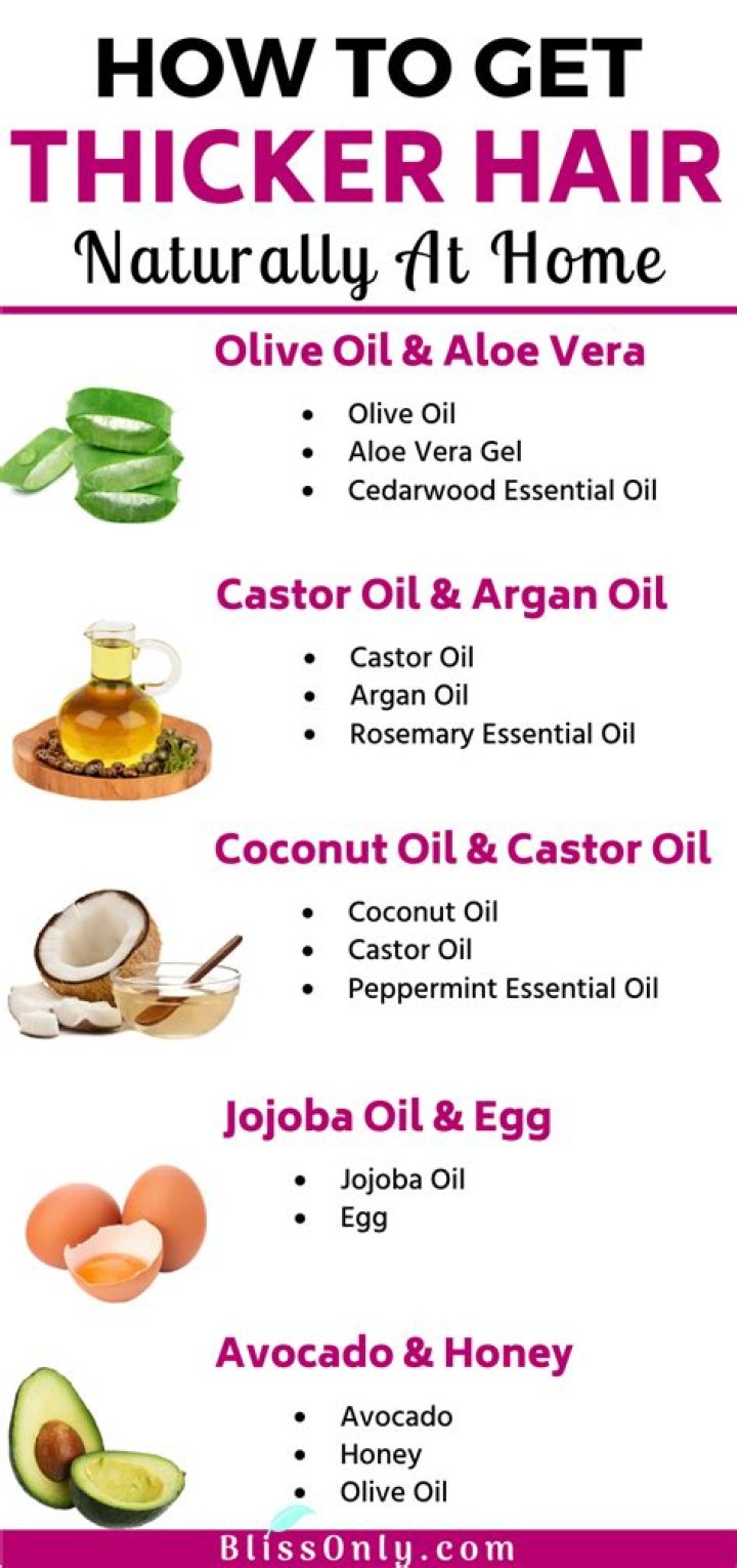 What can thicken hair?