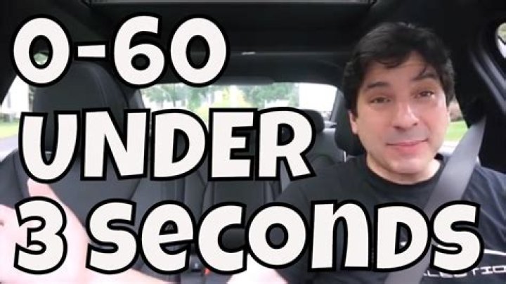 What cars go 0-60 in under 3 seconds?