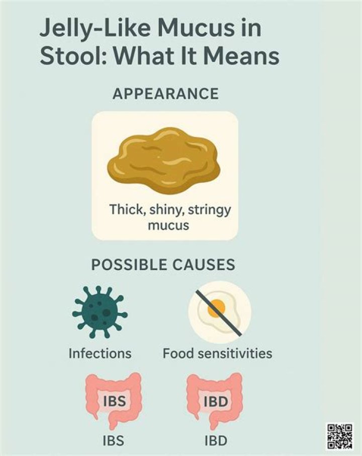 What causes jelly like mucus in stool?