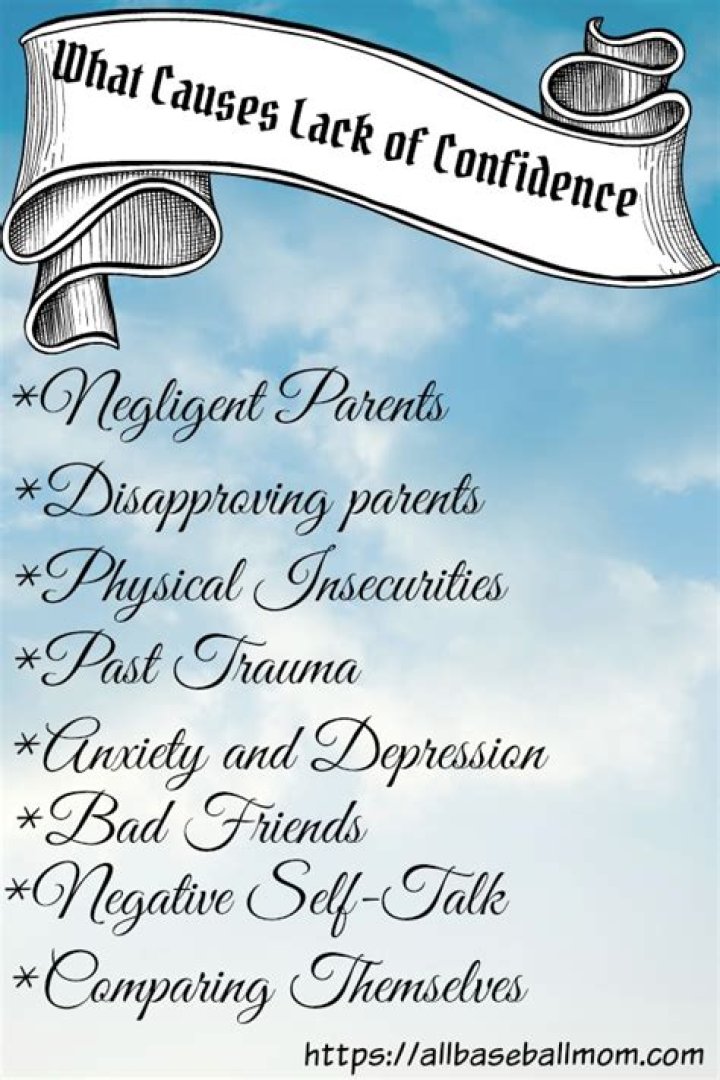 What causes lack of confidence?