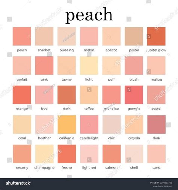 What color is close to peach?