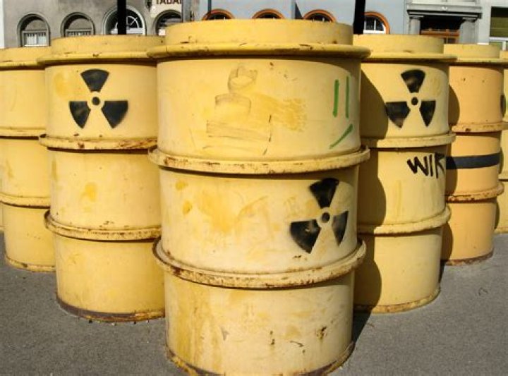 What color is nuclear waste?
