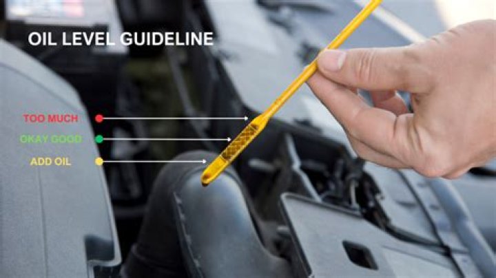 What do the dots on an oil dipstick mean?