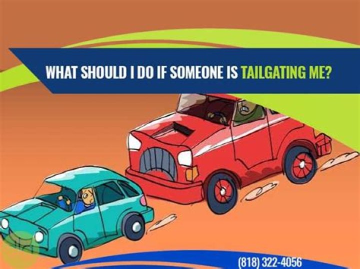 What do you do if someone tailgates you?