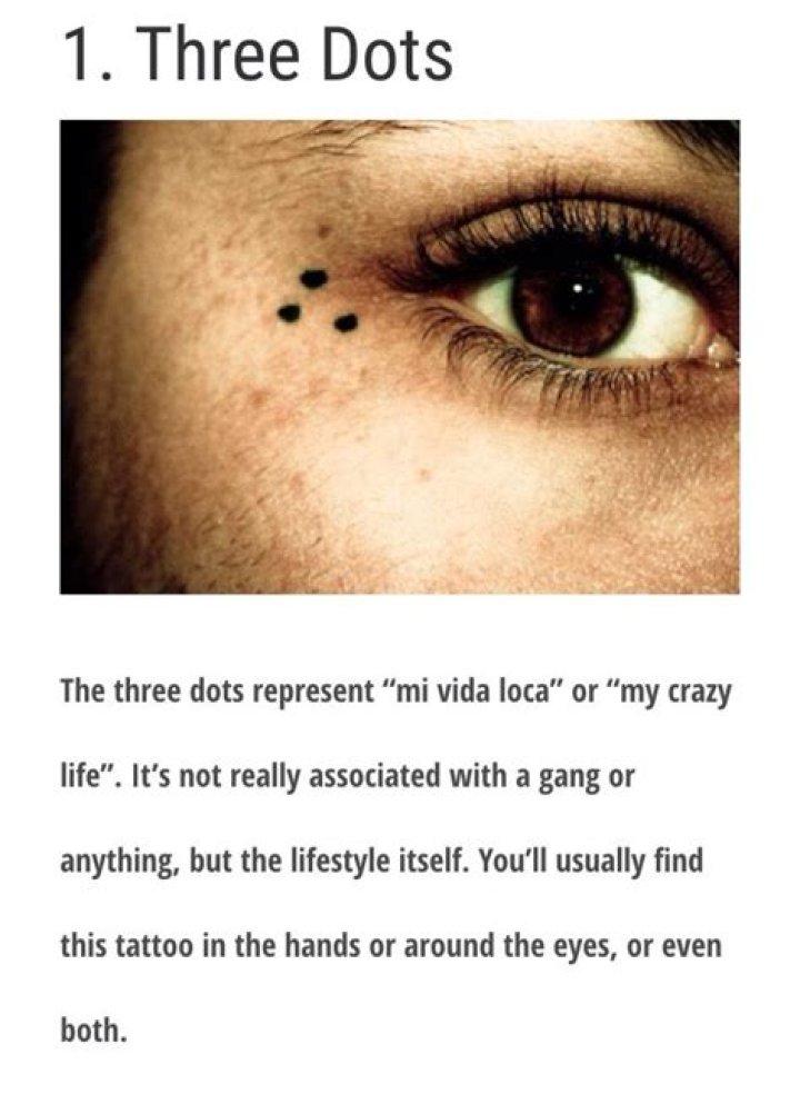 What does 3 dots on your forehead mean?