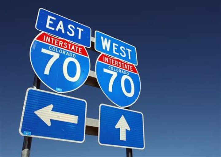 What does blue road signs mean?