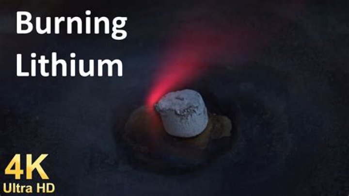 What does burning lithium smell like?