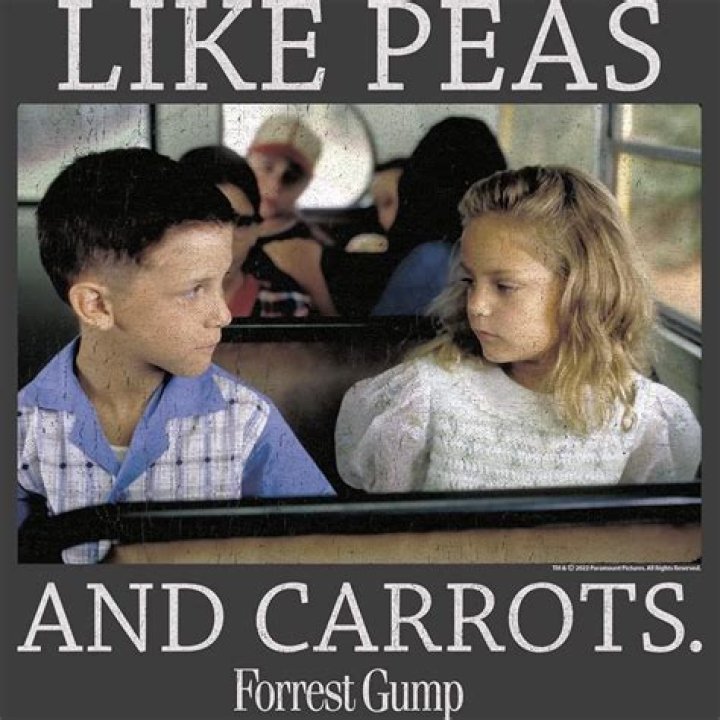 What does Forrest Gump say about peas and carrots?