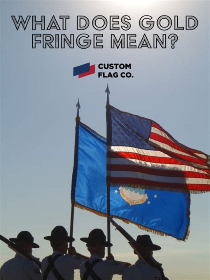 What does fringe on a flag mean?