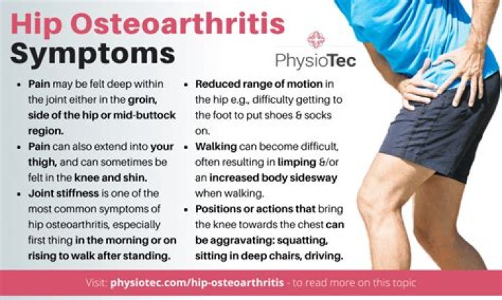 What does hip arthritis feel like?