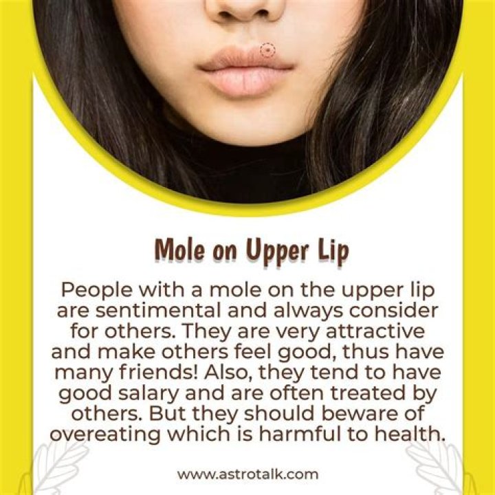 What does moles on lips mean?