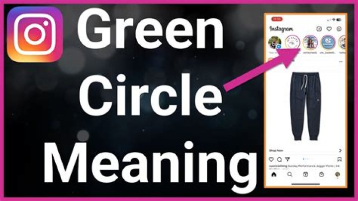 What does pink circle mean on Instagram?