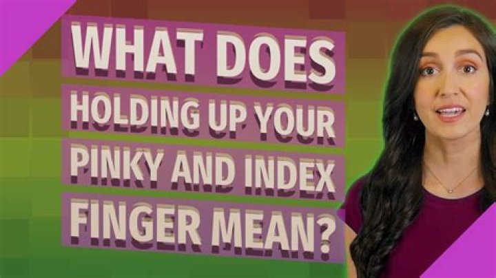 What does pinky holding mean?