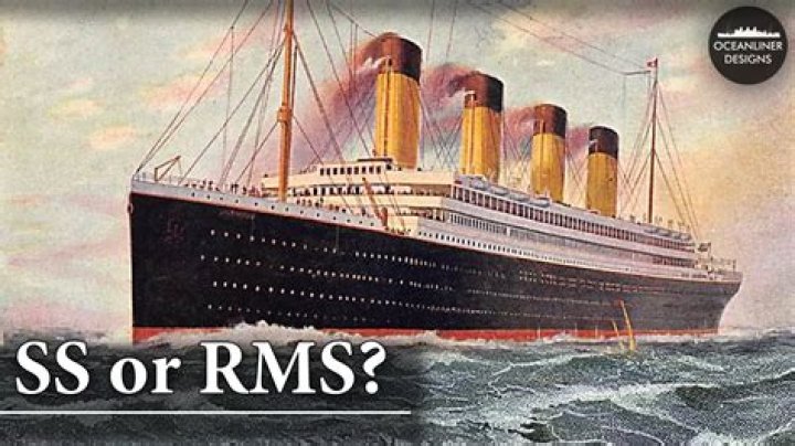 What does SS mean in SS Titanic?