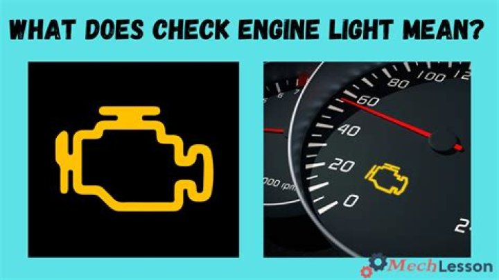 What does the orange check engine light mean?