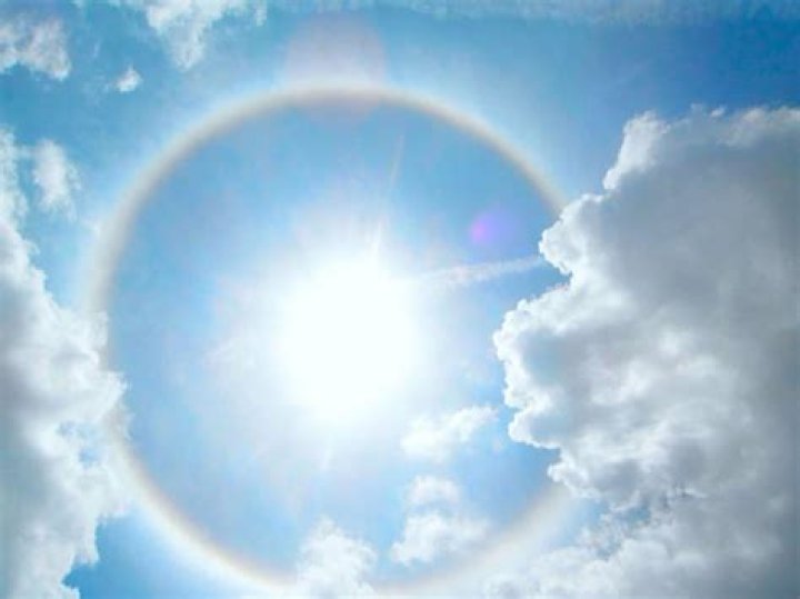 What does the rainbow around the sun mean?