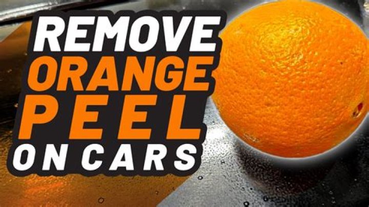 What grit sandpaper should I use to remove orange peel?
