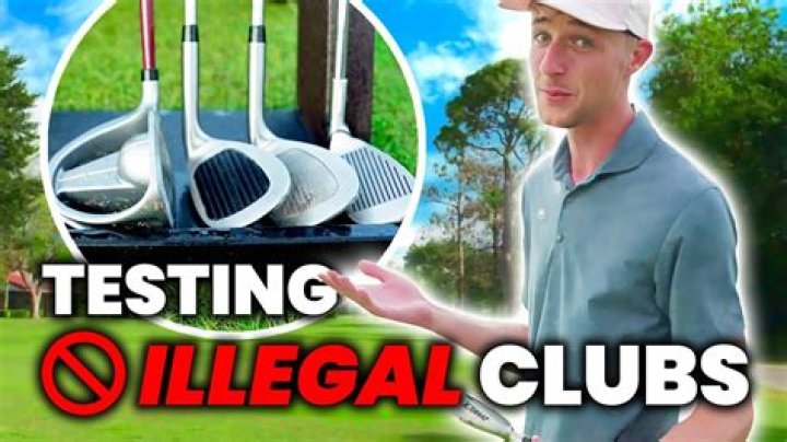 What grooves are illegal in golf?