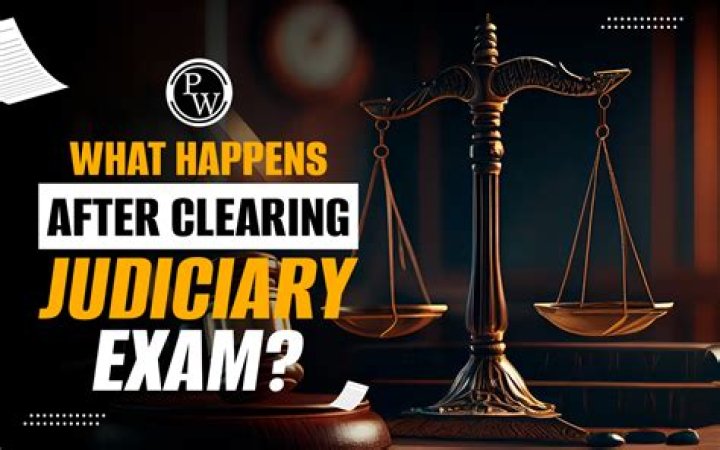 What happens after clearing judiciary exam?
