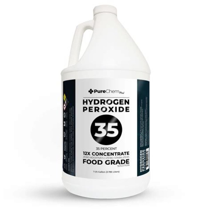 What happens if a dog licks hydrogen peroxide?