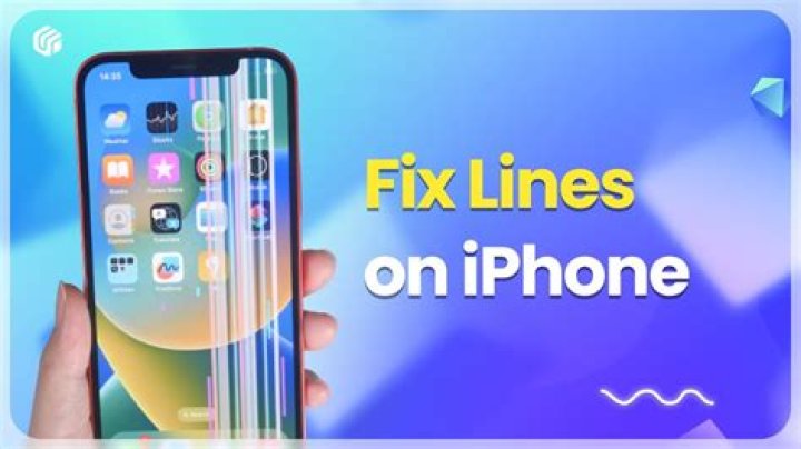 What happens if there are lines on your phone?