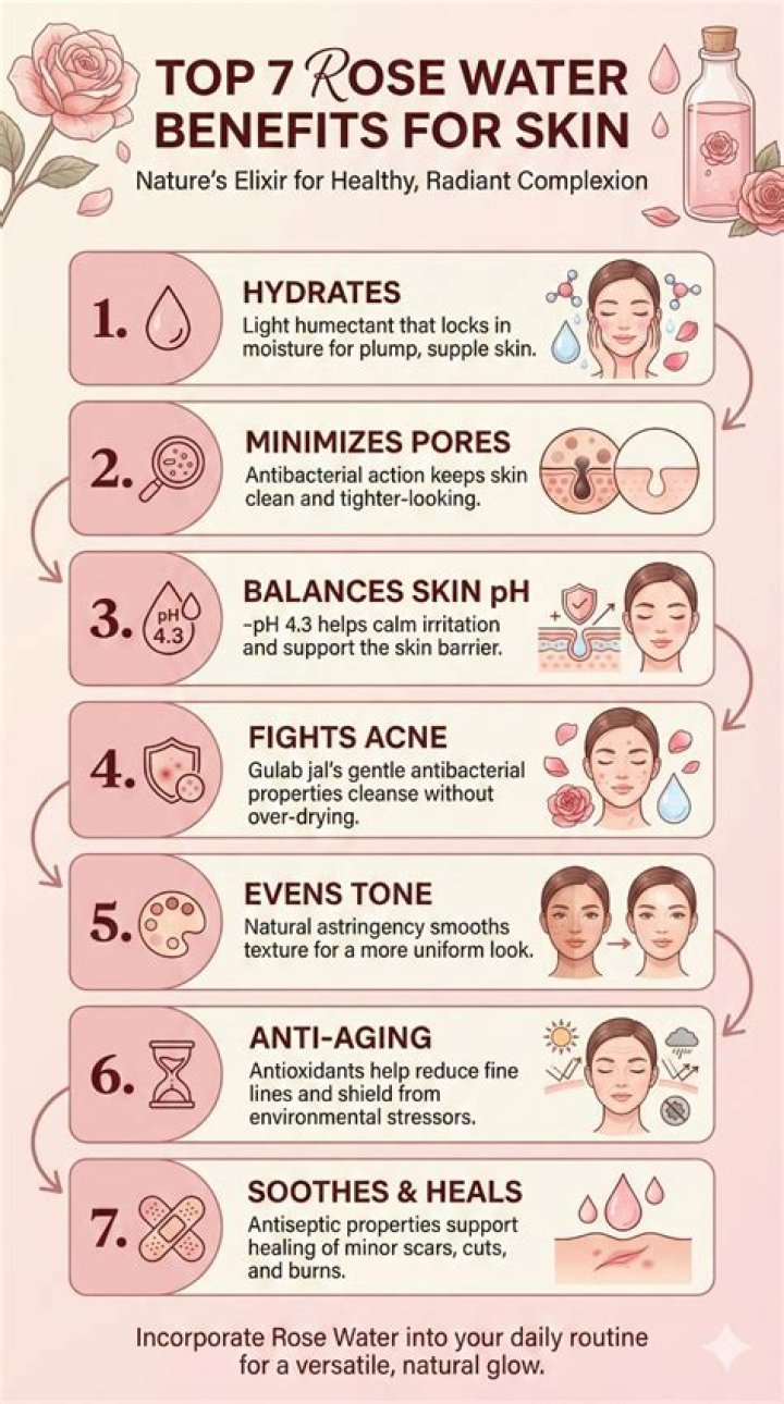 What happens if we apply rose water on face overnight?