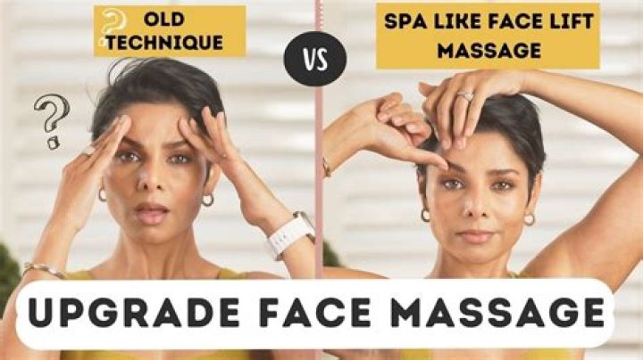 What happens when you massage your face?