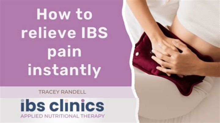 What helps IBS pain instantly?