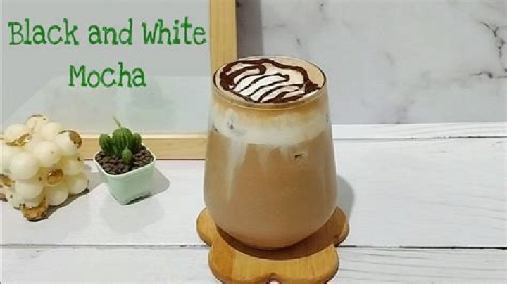 What is a black and white mocha?