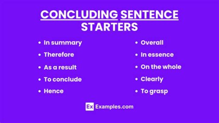 What is a concluding statement?