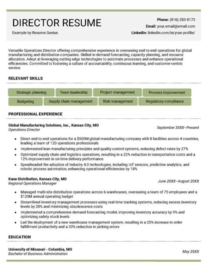 What is a director level position?