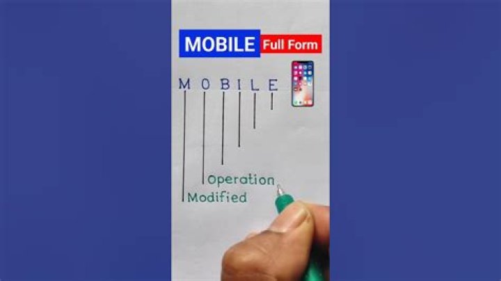 What is a full form of mobile?