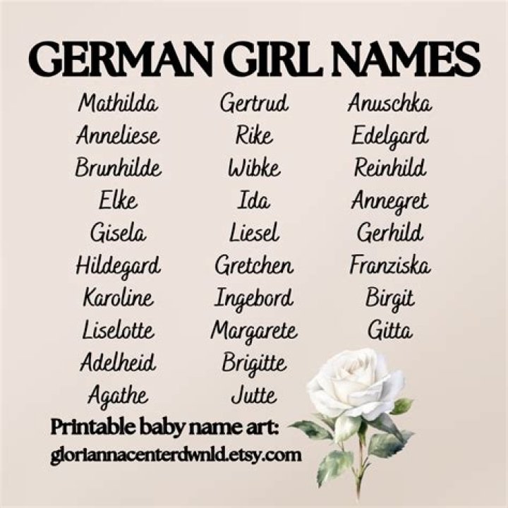 What is a German girl called?