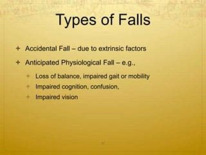 What is a physiological fall?