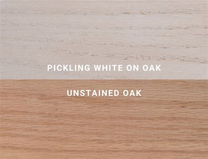 What is a pickled finish?