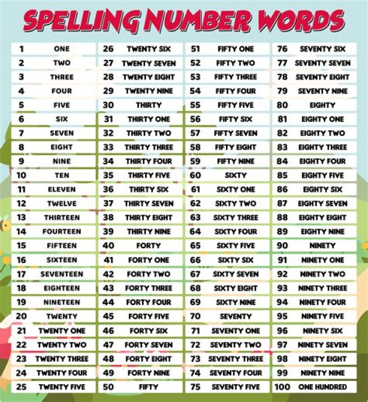 What is a spelling of 30?