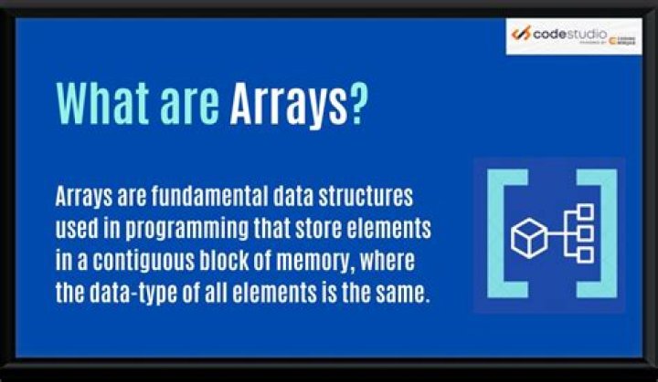 What is array in C?