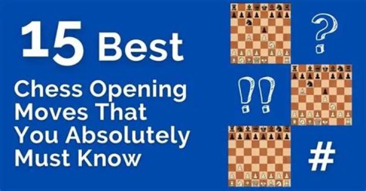 What is best opening move in chess?