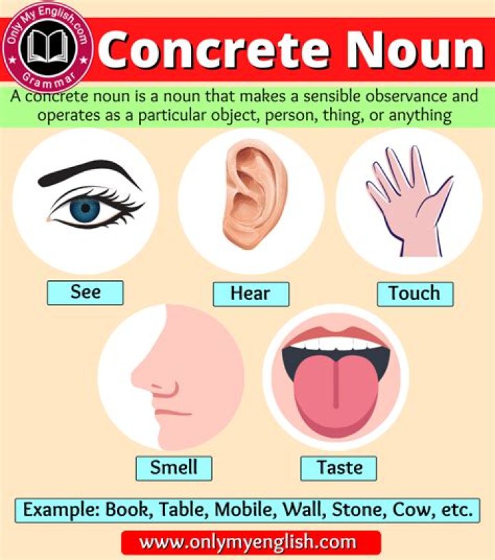 What is concrete noun?