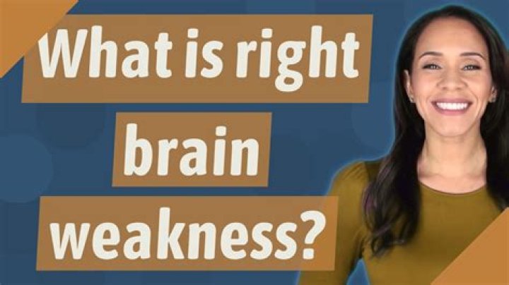 What is right brain weakness?