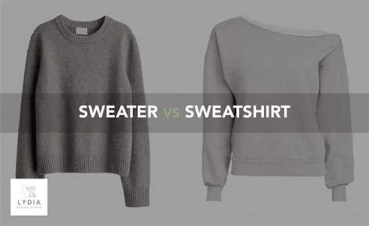 What is the difference between a sweater and a sweatshirt?