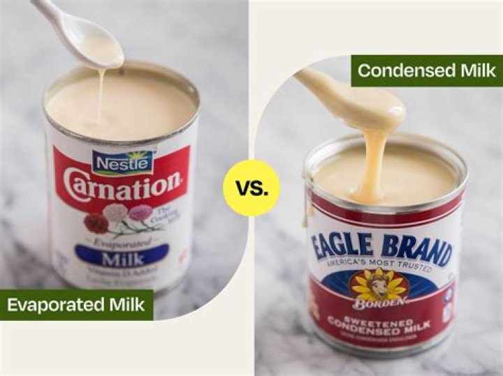 What is the difference in sweetened condensed milk and evaporated milk?