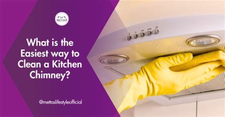 What is the easiest way to clean a kitchen chimney?