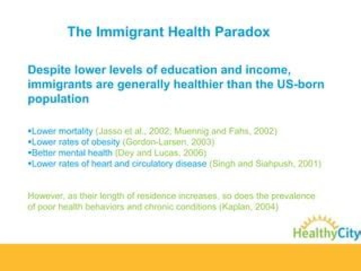 What is the immigrant paradox in psychology?