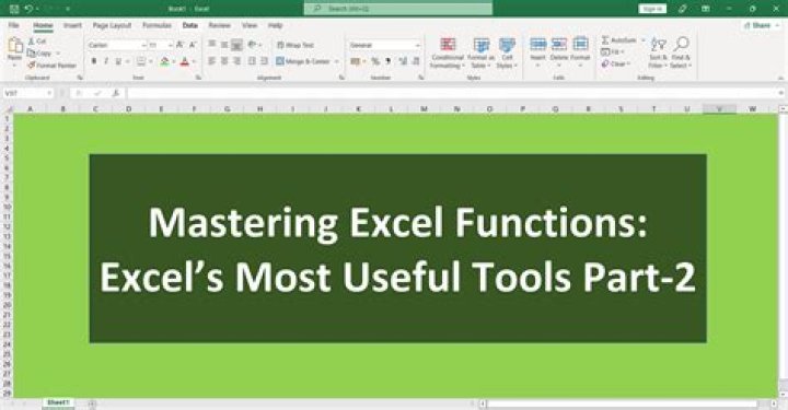 What is the most useful tool in Excel?